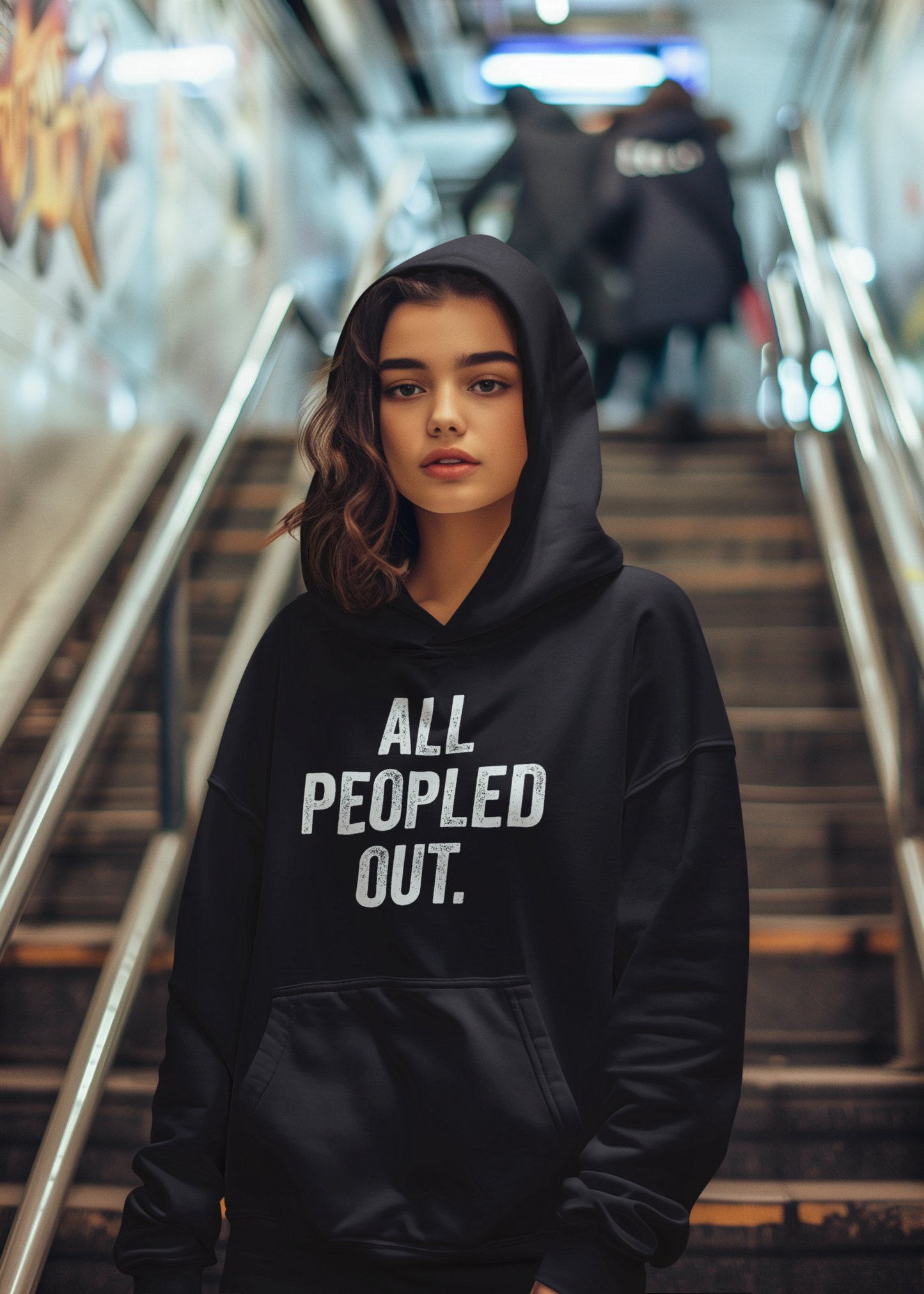 All Peopled Out Hoodie (unisex fit)