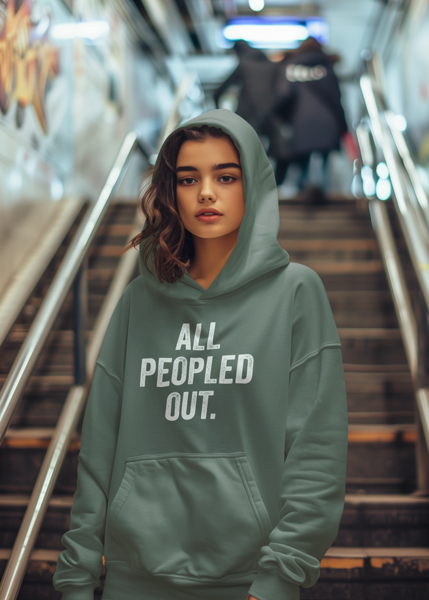 All Peopled Out Hoodie (unisex fit)