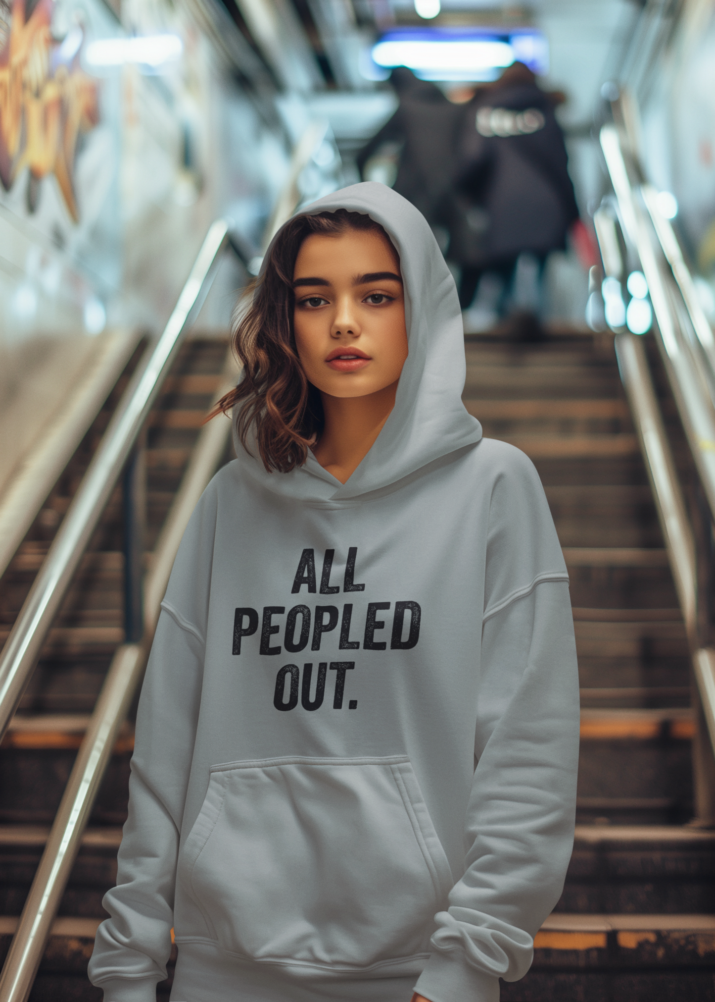 All Peopled Out Hoodie (unisex fit)
