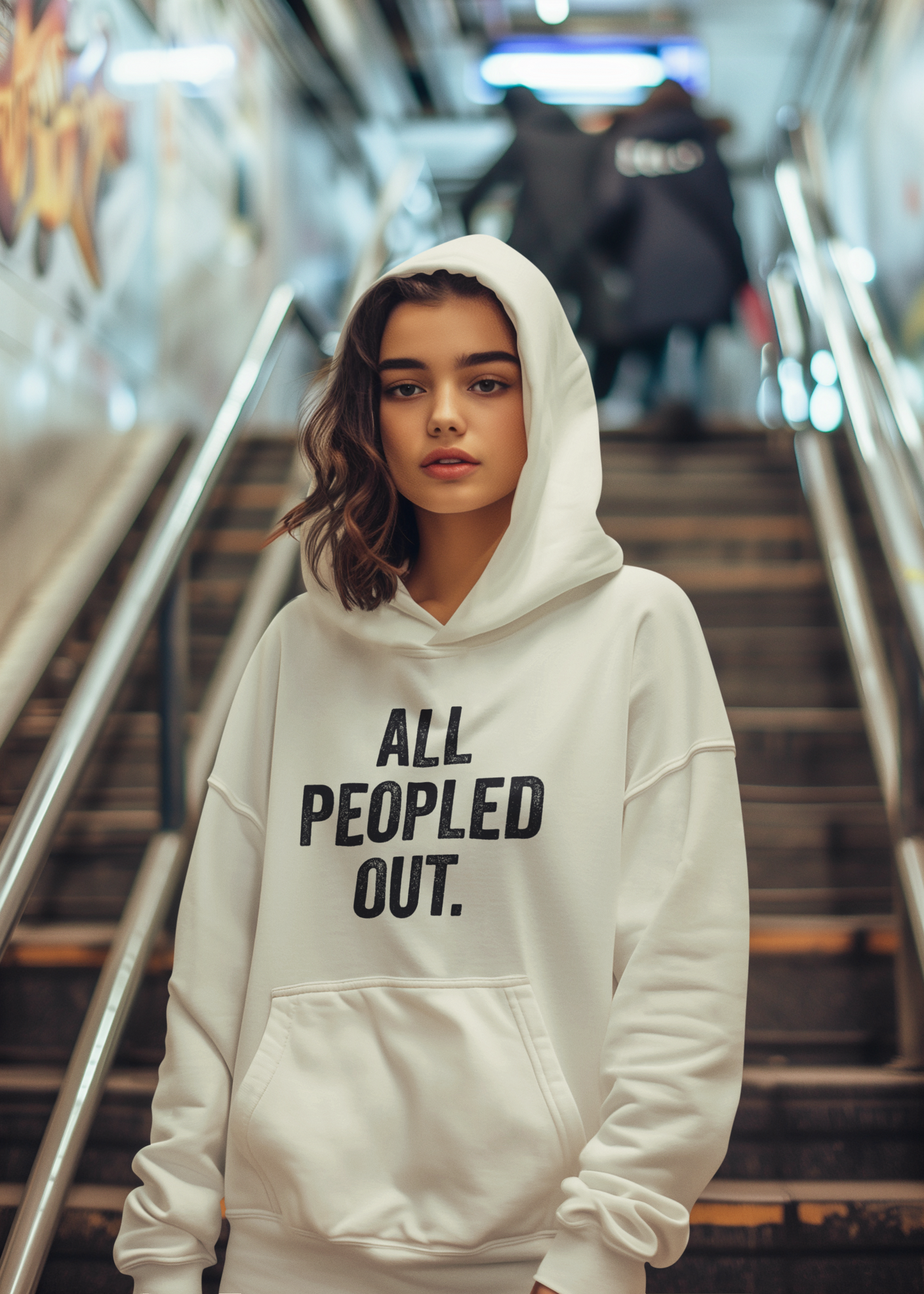 All Peopled Out Hoodie (unisex fit)